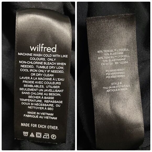 Aritzia Wilfred Lydia Ruched Mini Dress in Black - Picture 11 of 11